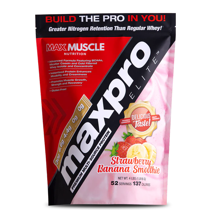 MAXPRO ELITE STRAWBERRY BANANA SMOOTHIE 4LBS