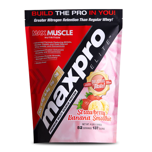 MAXPRO ELITE STRAWBERRY BANANA SMOOTHIE 4LBS