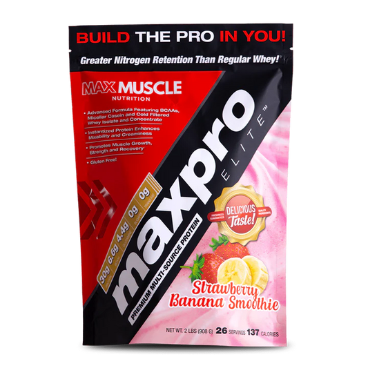 MAXPRO ELITE STRAWBERRY BANANA SMOOTHIE 2LBS